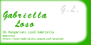 gabriella loso business card