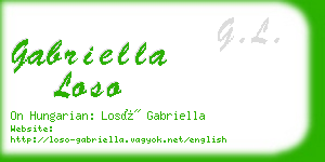 gabriella loso business card